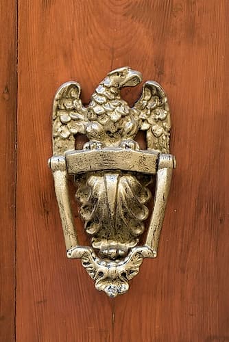 Malta. Old city of Mdina. Eagle door knocker Art Print